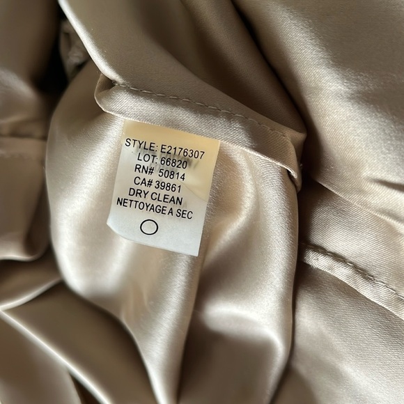 Elie Tahari Gold Beige Tan Neutral Lace Floral Skirt Sz 26 Easter - Picture 4 of 9